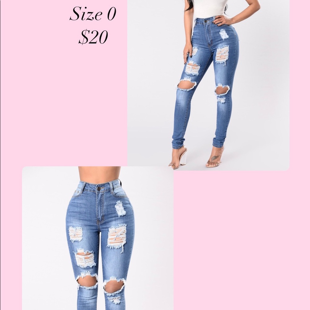Fashion Nova Jeans Size 0 - Picture 1 of 3